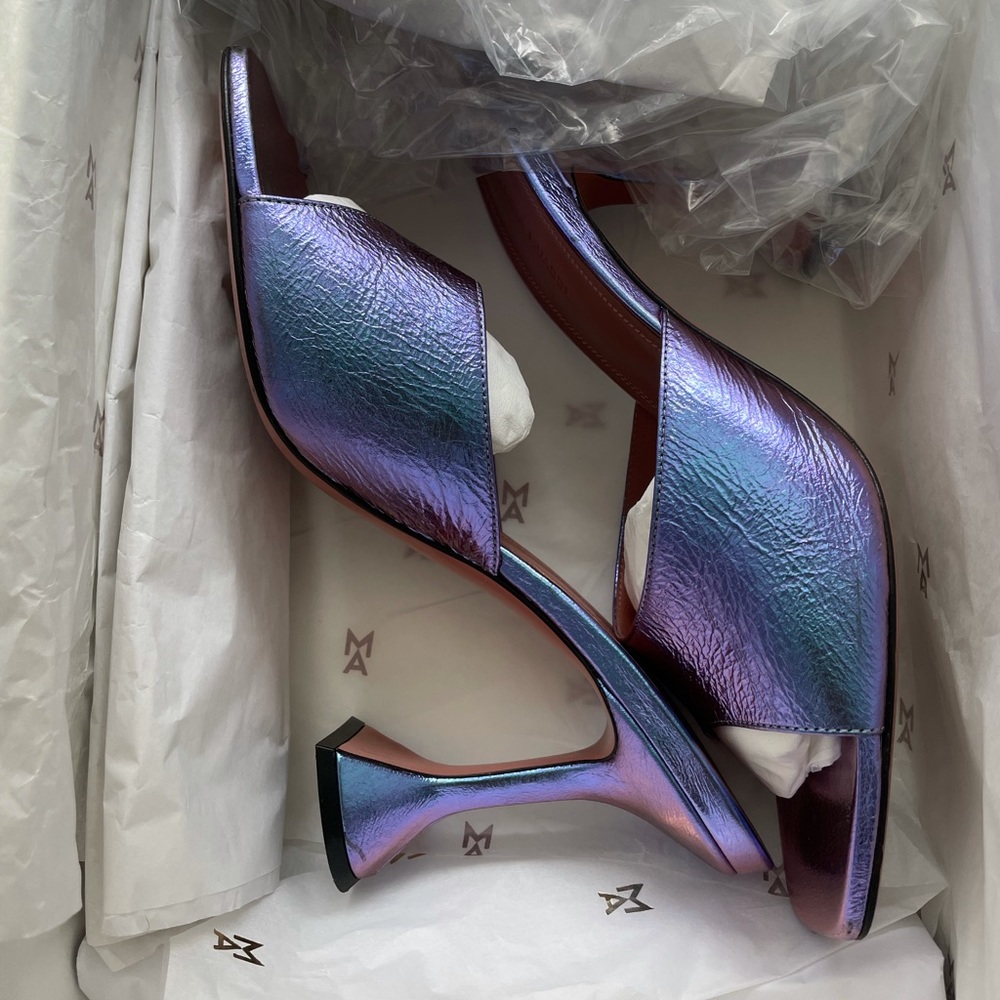 Amina Muaddi Lupita Heeled mule